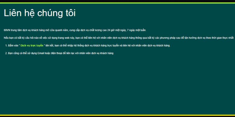 Có thể liên hệ dịch vụ khách hàng ngay nếu muốn cập nhật thông tin